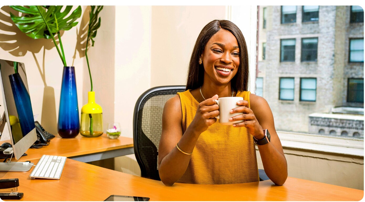 Global professional working remotely